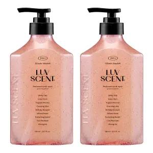 럽센트 스크럽워시 플라워마켓 화이트튤립향 500ml, 2개