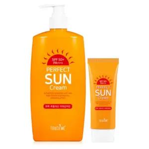 터치미 퍼펙트 썬크림 SPF50+ 500ml+60ml 바디선크림 대용량 혼합자차