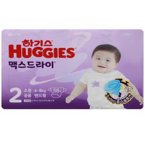 하기스 2024 맥스드라이밴드 2단계 소형 58매x1팩/공용