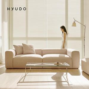 [9월 5% 최종판매가 366,110] 휴도 동백 2600 4인 모듈 로우백 정품조야 패브릭 소파 쇼파 (쿠션 2EA 제공)