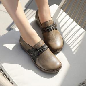 지쎄수제화 염소가죽 런키 컴포트 슬립온 4.5cm