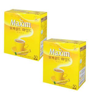 맥심 모카골드 커피믹스 50T X 2개 / 맥심 믹스커피