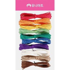 [기타]유니아트 10000 칼라지끈 10입 혼합 2mm 가는지끈