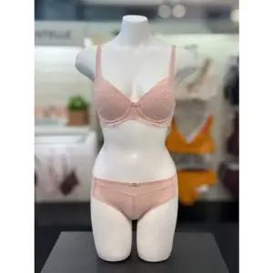 [갤러리아] barbara 라이트핑크 레이스 노와이어 브라,헴팬티세트 ABR4929/ABP4929H