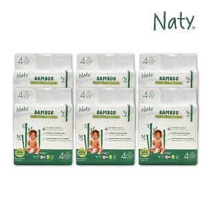 [Naty] 네띠 밤부 기저귀 밴드형 4단계 144매 (6팩)