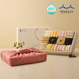 한과 강릉한과 수제한과 찹쌀과줄 한과세트 한과선물세트 해당화 3단