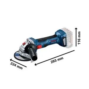 보쉬 충전 전동 무선 핸드 앵글그라인더 GWS 18V-7 베어툴 벌크x 100mm