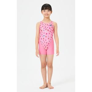 [아레나](본점)여아동 토마토베리  3부 반신 U백 수영복 (A4BG1GL02) PNK
