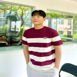 [헤지스 골프 남성] [24SS] WPTS4B922D2 클리어런스스테디셀러스트라이프 코튼