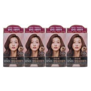 려 우아채 영양새치크림 염색약 6C 커피브라운 4개