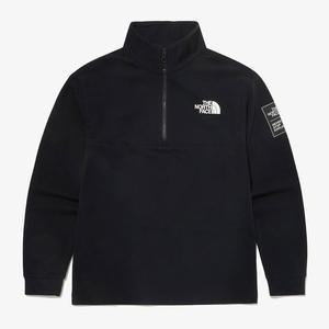 [노스페이스] [노스페이스키즈 공식] NT7LQ54S 키즈 컴피 긴팔 하프 집 티_BLACK