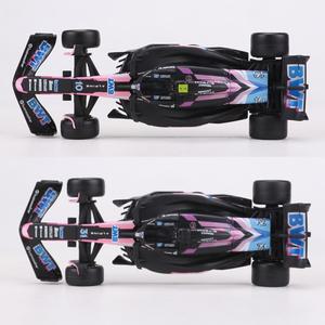 Burago 1:43 A524 알파인 F1 팀 바레인/일본 스테이션 레이싱 카 NO.10/NO.31 합금 모델 자동차