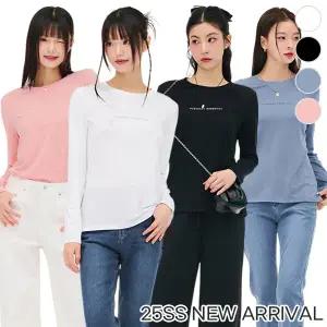 [체이스컬트] (WOMAN) PURE 레터링 긴팔 T-SHIRT/4Color