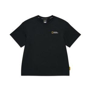 [내셔널지오그래픽키즈]내셔널지오그래픽 키즈 에어로쿨 스몰로고 반팔티 CARBONBLACK K255UTS040