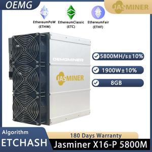 JASMINER X16-P PSU 탑재 ETC OCTA ZIL 마이너, 조용한 와이파이, 5800MH/S, 1900W, 8G, 신제품