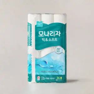모나리자 빅앤소프트 30m*36롤 3겹 천연펄프 화장지