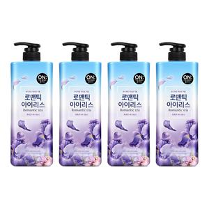 온더바디 플라워 BODYCARE 로맨틱 아이리스 약산성 퍼퓸 바디워시 900g 4개