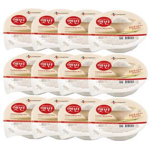 CJ 햇반 210g x 12개 간편식 즉석밥