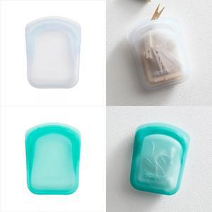 스타셔 지퍼백 실리콘 포켓 투명 다회용 화장품 2개 용기 300ML 보존 스태셔 과일