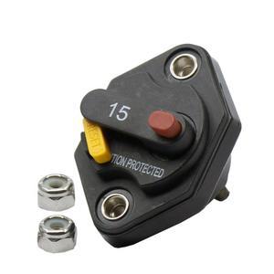 자동차 10A 15A 20A 12V 32V 오디오 회로 차단기 퓨즈 홀더 어댑터 재설정 버튼 포함