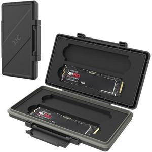 JJC 4 슬롯 M.2 2280 SSD 보호기 케이스 PC 데스크탑 노트북 용 보관함 내부 솔리드 스테이트 드라이브 충