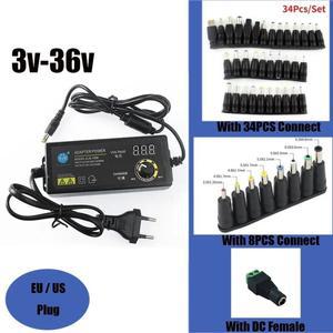 AC에서 DC 3V-36V 조정 가능 전원 변압기 어댑터  60W 스위칭 공급 장치  LED 스트립 용 범용 220V ~ 12V 2