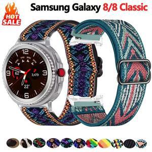 삼성 갤럭시 시계 8 용 조절 가능한 나일론 스트랩 밴드 SmartWatch 스포츠 팔찌 클래식 액세서리