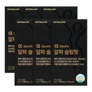 지니트레저 알파 슬림핏 15포X6개 / 알파씨디 알파CD
