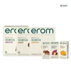(소비기한 확인) 이롬 국산콩두유 검은콩 맛두유 190ml 골라담기 총 48팩 (밤16팩 + 단호박16팩 + 고구마16팩)