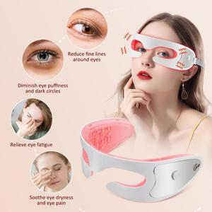 비주얼 3D 눈 마사지 기계 붉은 빛 구호 피로 진동 근육 이완 미용 도구 다크 서클 제거