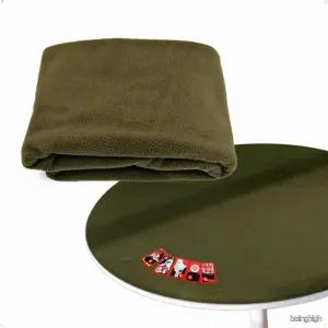 120cm 원형 다용도 올리브 카키색 두툼한 테이블 패드 화투 보드게임 매트