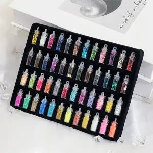 네일 아트 반짝이 글리터 파우더 48종 세트 DD-11796 네일파우더 네일글리터