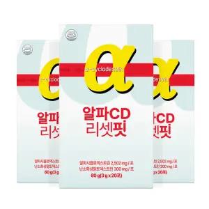 백세식품 알파CD 리셋핏 스틱 3g x 20포, 3박스