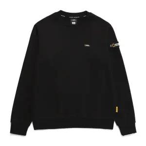 [내셔널지오그래픽][24FW본사]내셔널지오그래픽 N244USW950 폴리카터 스몰 로고 맨투맨 CARBON BLACK