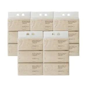 [생활공작소] 뽑아쓰는 키친타올 무표백 (100매x3팩) x 5개 (100천연펄프)