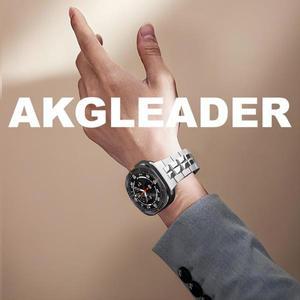AKGLEADER 간격 없는 버터플라이 버클 티타늄 시계줄 (삼성 갤럭시 워치 8 클래식 46mm 40mm 44mm, 워치 7