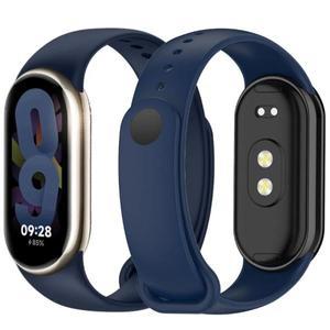Mi band 8 용 실리콘 스트랩 Xiaomi 9 NFC 팔찌 스포츠 벨트 교체 Smartwatch 시계 밴드