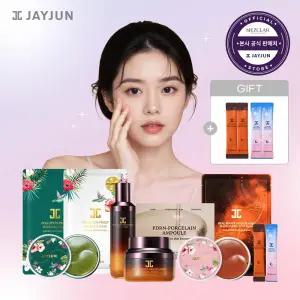 PDRN 포슬린 앰플 30개입 + 블랙 물광 토너 130ml + 블랙 물광 크림 50ml