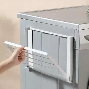 접이식 자석 건조 선반 걸이 수건 대 빨래 세탁기