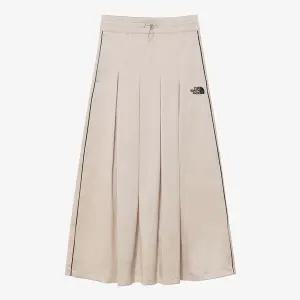 [노스페이스] [노스페이스 공식] NK6NR31L 화이트라벨 여성 새틴 플레어 스커트_LIGHT BEIGE