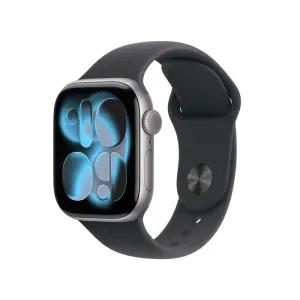 (1차예약) 애플워치 11 GPS 42mm 스페이스 그레이 알루미늄 케이스 블랙 스포츠 밴드 (SM) MEQW4KHA
