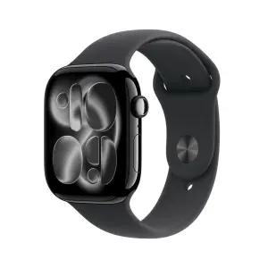(1차예약) 애플워치 11 GPS 46mm 제트 블랙 알루미늄 케이스 블랙 스포츠 밴드 (SM) MEUW4KHA