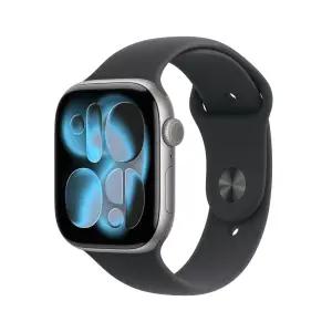 (1차예약) 애플워치 11 셀룰러 46mm 스페이스 그레이 알루미늄 케이스 블랙 스포츠 밴드 (ML) MFCA4KH/A