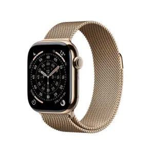 (1차예약) 애플워치 11 셀룰러 42mm 골드 티타늄 케이스 골드 밀레니즈 루프 MF8Y4KHA