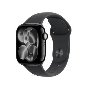(1차예약) 애플워치 11 GPS 42mm 제트 블랙 알루미늄 케이스 블랙 스포츠 밴드 (SM) MEQT4KHA