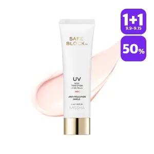 [1+1][미샤] 세이프블록 RX 로지 톤업 선 SPF50+/PA++++ 50ml