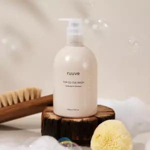러베 신생아목욕 탑투토 아기 유아 키즈 어린이 바디워시 400ml 1개 + 탑투토워시 리필 350ml 2개