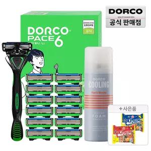(15%즉할) 도루코 페이스6 면도기 풀세트2호+증정(진라면2개)/호환가능/6중날