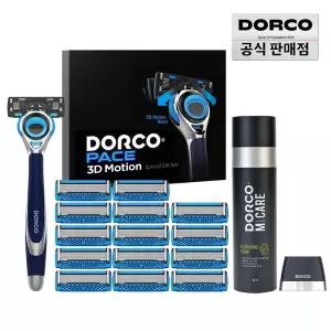 (15%즉할) 도루코 페이스3D모션 홈쇼핑 면도세트1호(기+날 총 15입+폼+스탠드)/선물세트