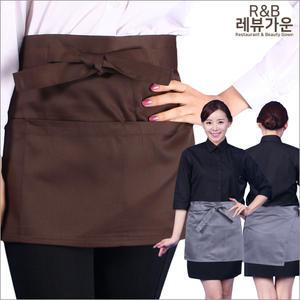 허리앞치마 랩 바르스타 커피숍 홀서빙 유니폼 AE97